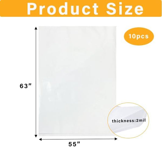 Large Waterproof Plastic Storage Bags Set