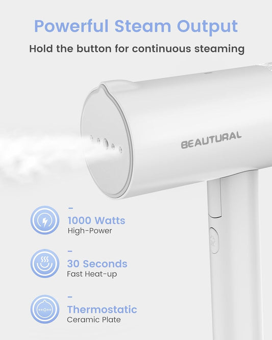 BEAUTURAL Portable Clothes Steamer