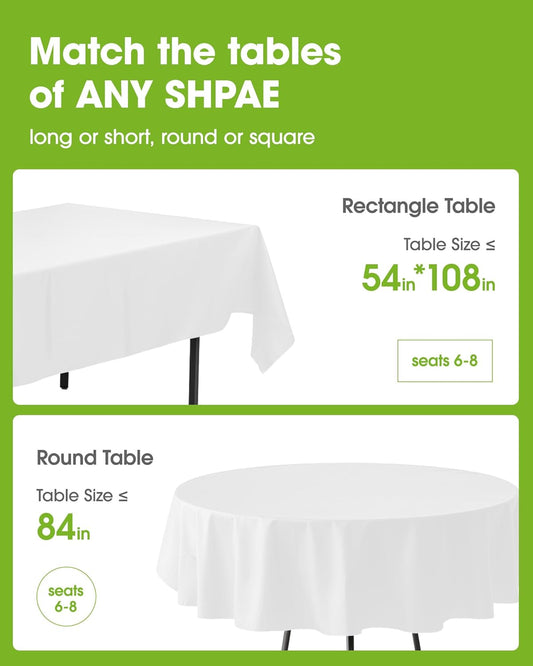 Pureegg Disposable Plastic Tablecloths