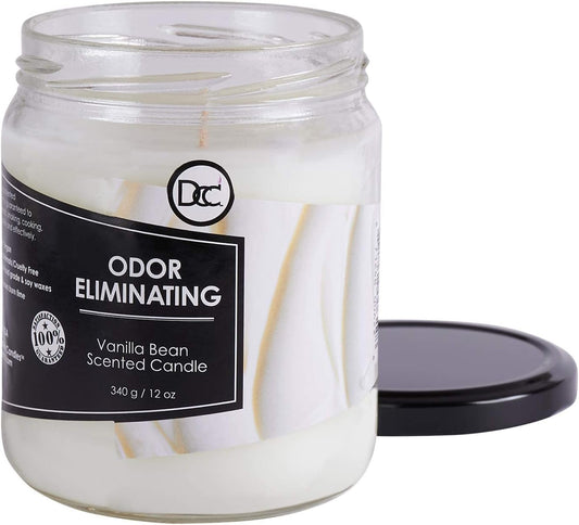 Vanilla Bean Odor Eliminating Candle – 80-Hour Burn