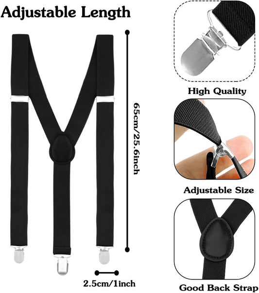 Suspenders for Boys and Girls,Elastic Y-Back Design