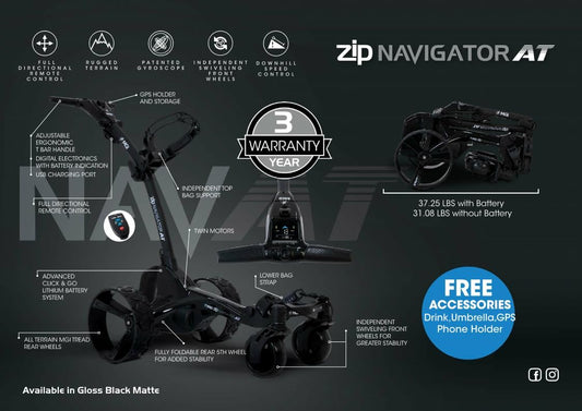 MGI Zip Navigator All Terrain Electric Golf Cart