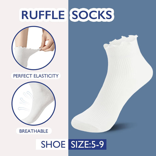 Hstyle Women’s Ruffle Ankle Socks