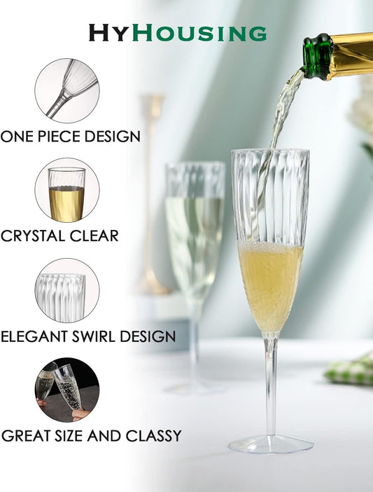 New Year Party Champagne Glasses Set