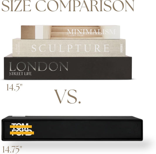 Set of 3 Oversized Decorative Coffee Table Books