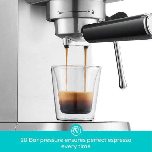 CASABREWS Espresso Machine 20-Bar with Milk Frother