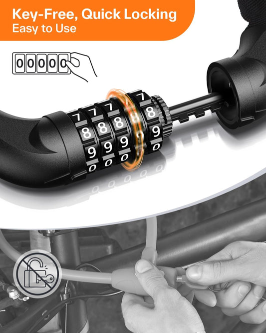 Sportneer Bike Lock 5-Digit Combination
