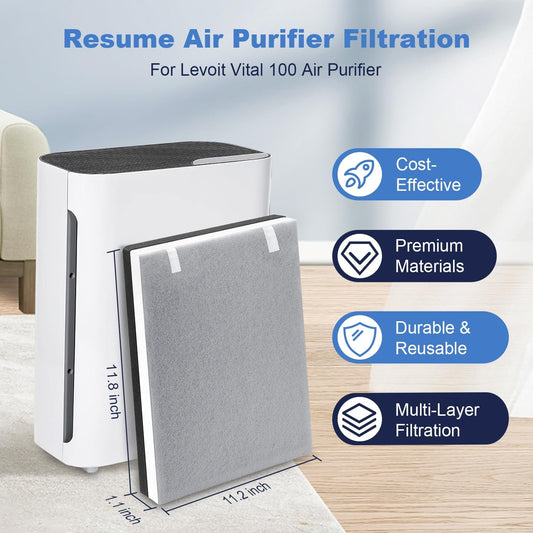 2 Pack Vital 100 True HEPA Replacement Filter