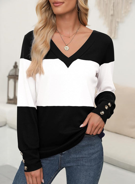 Dokotoo Long Sleeve Shirts for Women Fall Outfits