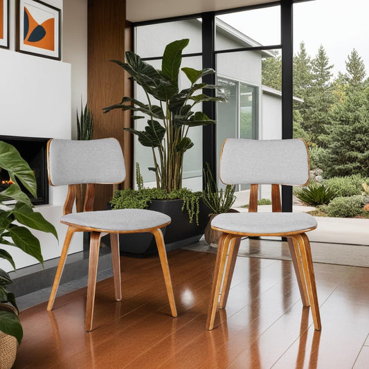 Armen Living Jaguar Mid Century Modern Dining Accent Chair