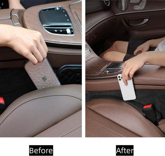 Car Seat Gap Filler PU Leather Crevice Blocker