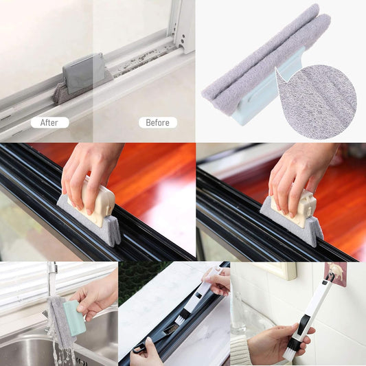 Magic Window Track Cleaning Brush Set