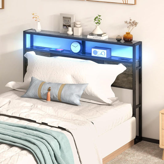 Livofloral Headboard Full Size with Charging Station