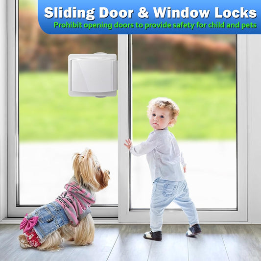 Sliding Door Lock 2 Pack Child Safety Sliding Glass