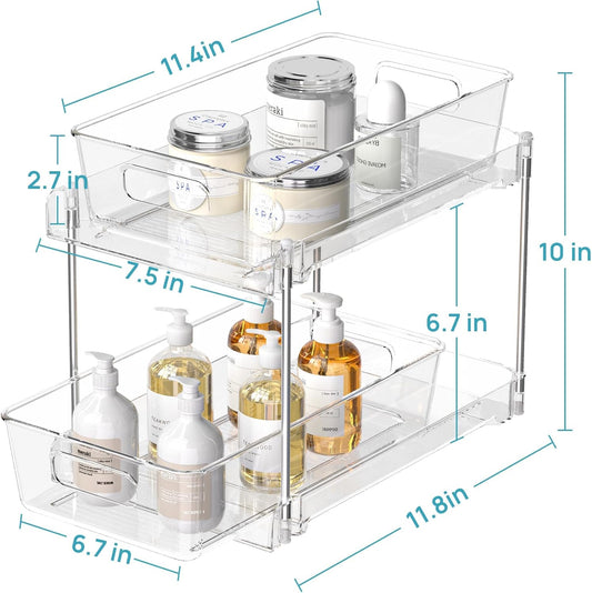 Vtopmart Bathroom & Kitchen Under Sink Organizer