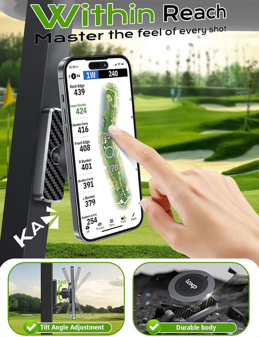 N56 Magnetic Golf Cart Phone Holder