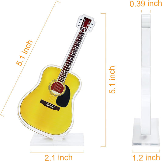 Acrylic Guitar Desk Decor for Music Room