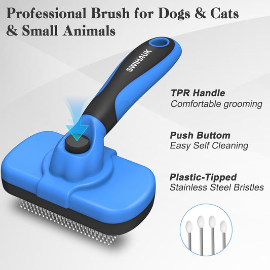 Swihauk Self-Cleaning Slicker Brush