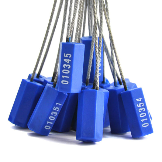 Steel Security Cable Seals Numbered Tamper Proof Security