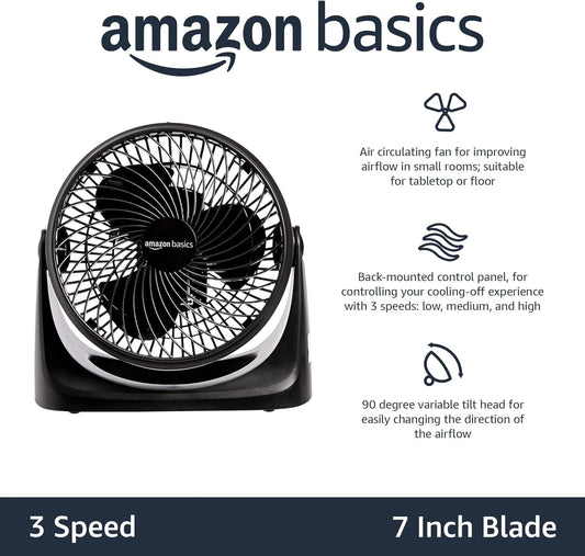 Amazon Basics Air Circulator Desk Fan