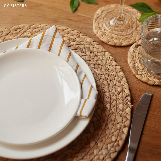 Woven Placemats Round Placemats Set Wicker Placemat