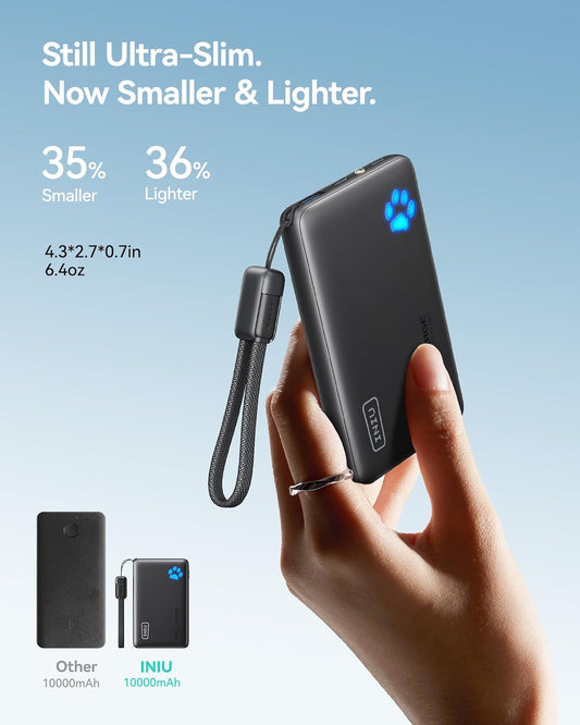 INIU 10000mAh Portable Charger Power Bank