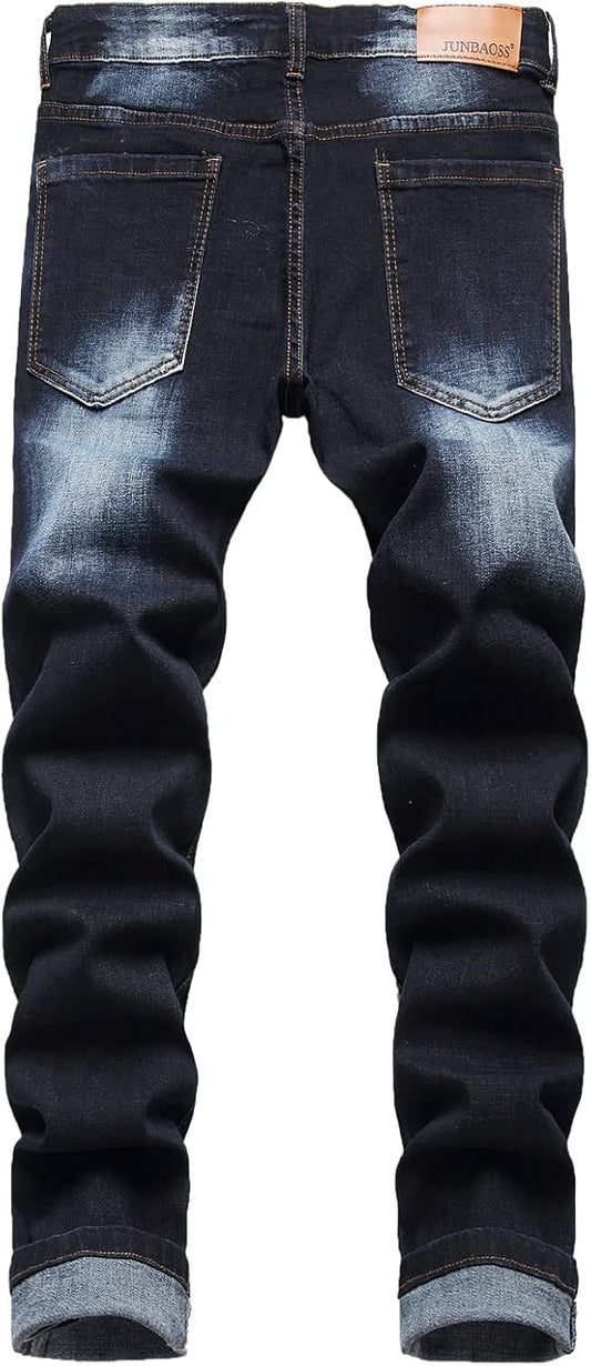 JUNBAOSS Men's Slim Fit Stretch Jeans for Men