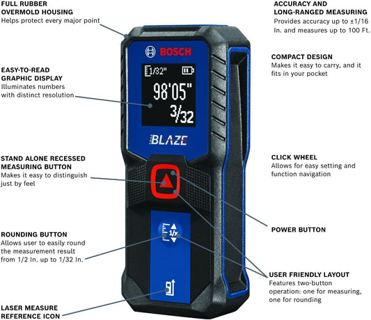 BOSCH Blaze Laser Distance Measure