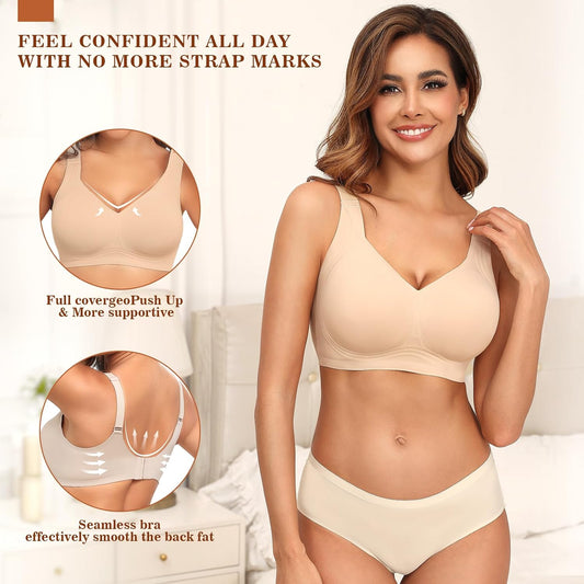 PoseFree Women's Seamless Wireless Bra