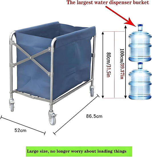 Rolling Collapsible Laundry Basket with Wheels