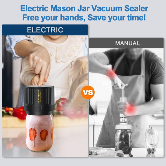 Electric Mason Jar Vacuum Sealer Kit