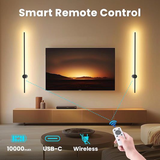 NIORSUN Inch Battery Operated LED Wall Lights