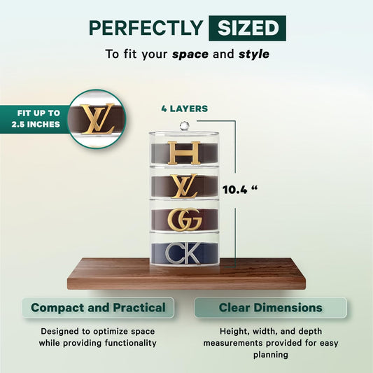 Acrylic Belt Organizer Closet Accessories for Jewelry