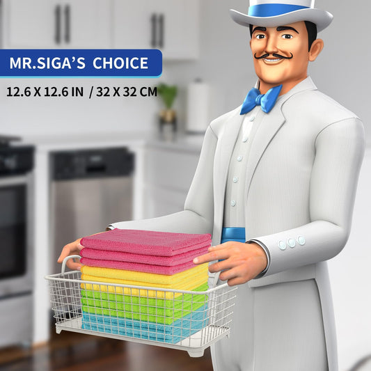 MR.SIGA Microfiber Cleaning Cloths