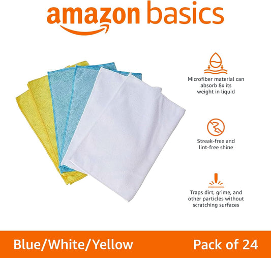 Amazon Basics Microfiber Cleaning Cloths