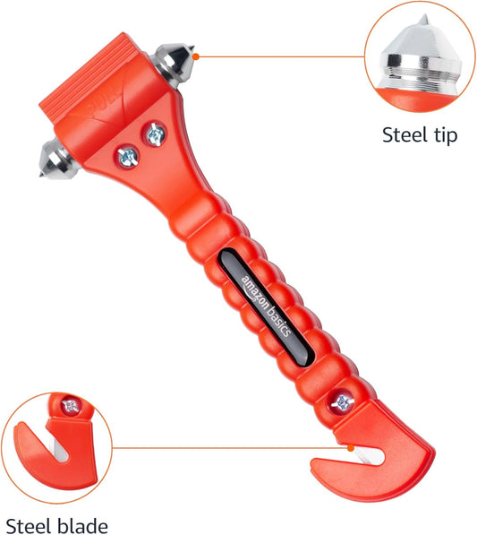 Car Emergency Tool – Seat Belt Cutter & Window Hammer