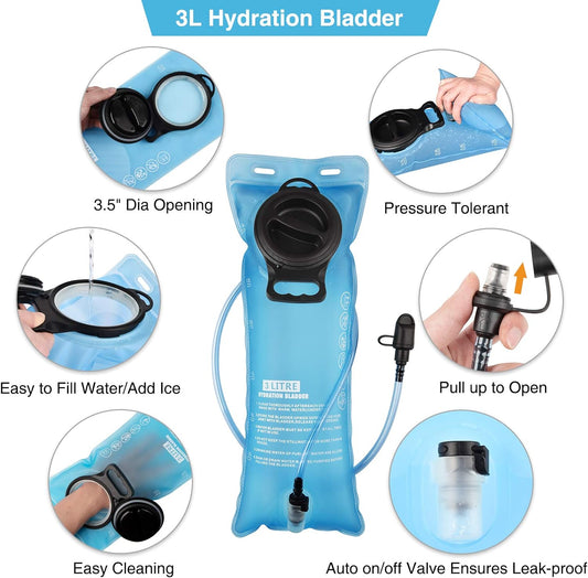 NOOLA Hydration Backpack with 3L Water Bladder
