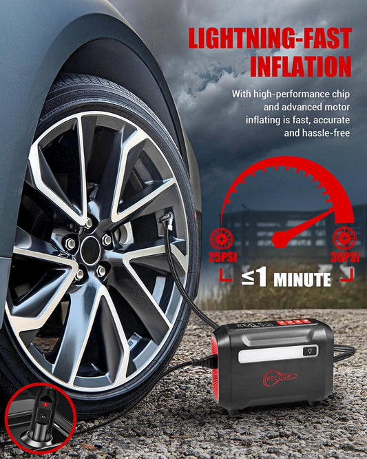 R8 Portable Tire Inflator Air Compressor