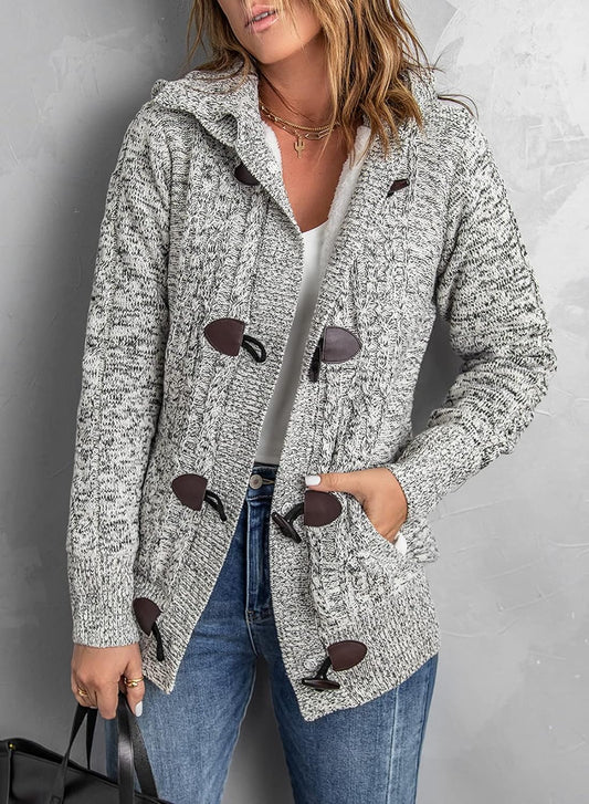 Sidefeel Women's Cardigan Sweaters Hooded