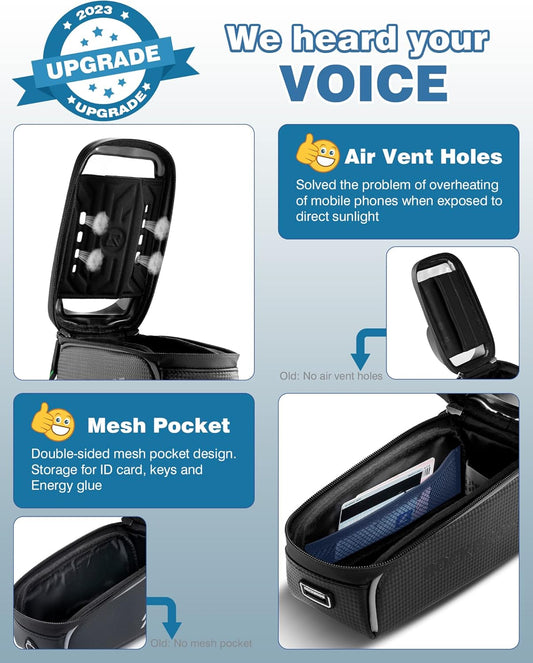 ROCKBROS Bike Phone Front Frame Bag