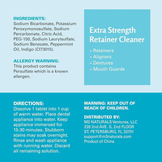 M3 Naturals Retainer Cleaner Tablets