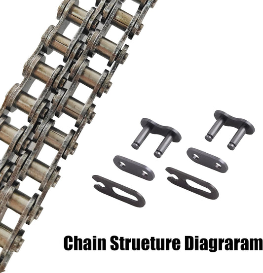 AZSSMUK Roller Chain 5 Feet Carbon Steel Material