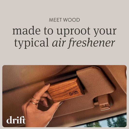 Drift Car Air Freshener Wood Teak Scent Starter Kit