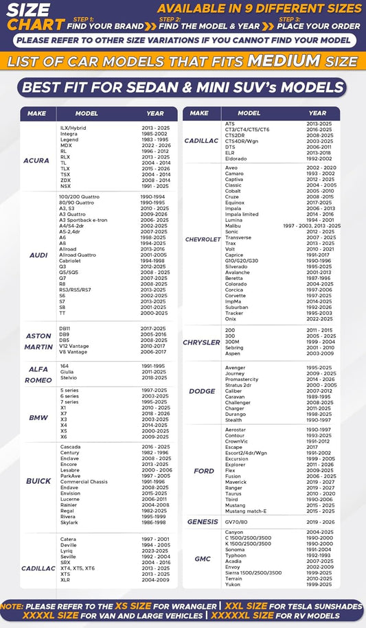 EcoNour Car Windshield Sun Shade for Cars SUVs Trucks