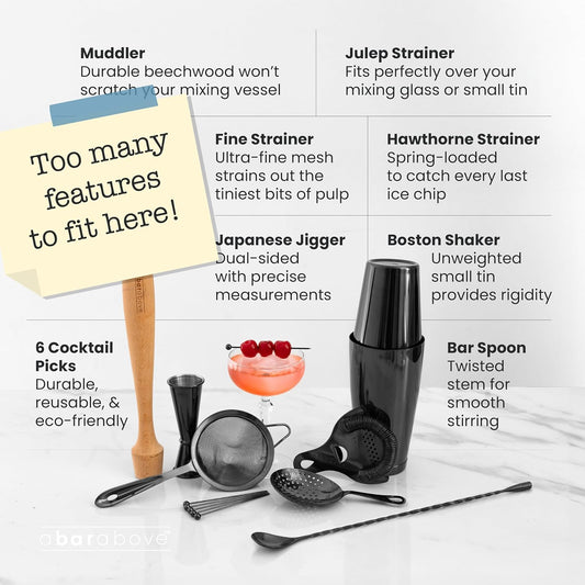 A Bar Above Stainless Steel Bartender Kit