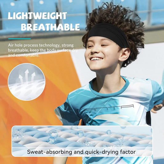 ChezMax 6 PCS Sweatbands for Kids