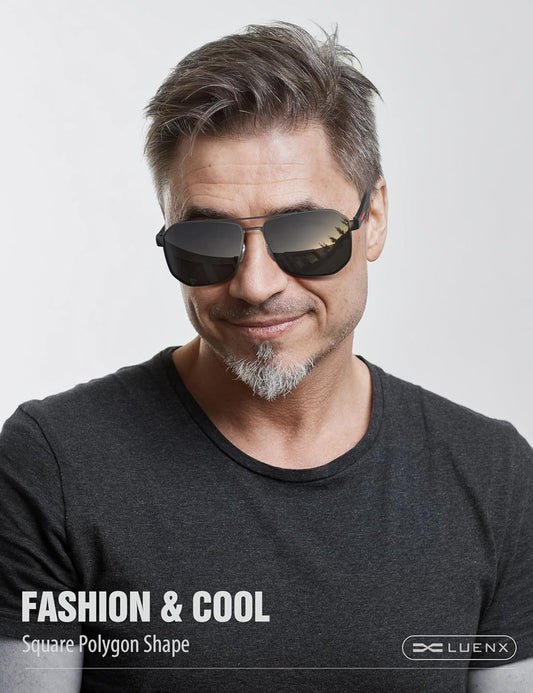LUENX Aviator Sunglasses for Men