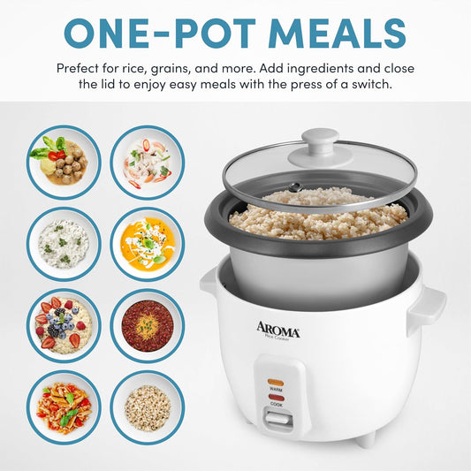 Aroma 6-Cup Rice Cooker