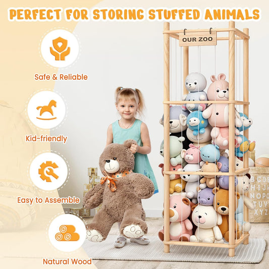 Stuffed Animal Storage & Organizer Toy Holder
