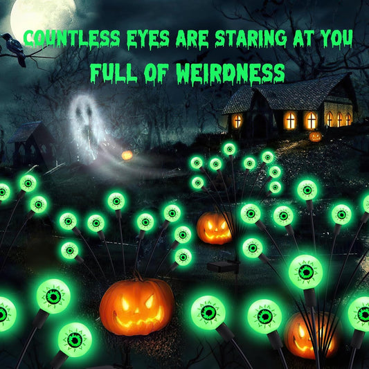 ASMAD Halloween Solar Eyeball Lights Pathway Decor